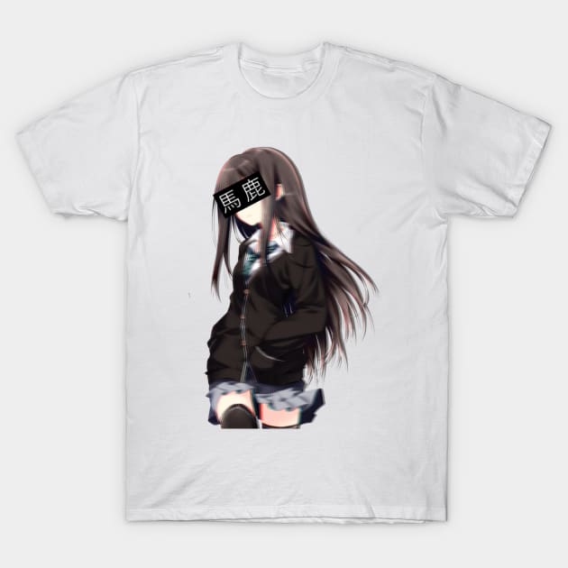 Loli Girl "Baka" T-Shirt by GreenDevil79